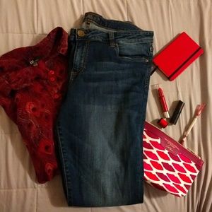 Size 14 toothpick skinny jeans Kut from the Kloth